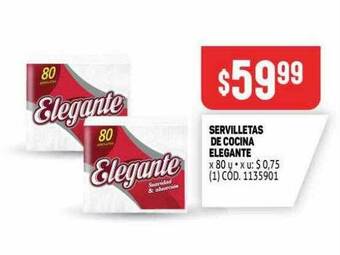 Makro Servilletas De Cocina Elegante x 80u oferta