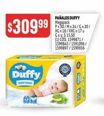 Makro Pañales Duffy Megapack oferta