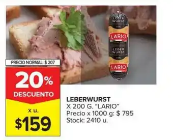 Carrefour Market Leberwurst Lario x 200g oferta