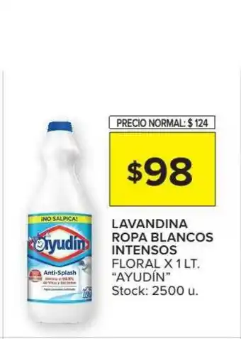 Carrefour Market Lavandina Ropa Blancos Intensos Floral Ayudin x 1lt oferta