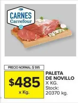 Carrefour Market Paleta De Novillo xkg oferta