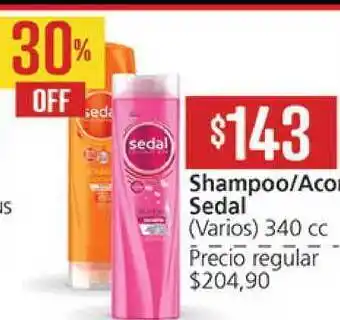 Supermercados Aiello Sedal Shampoo/Acondicionador (Varios) 340cc oferta