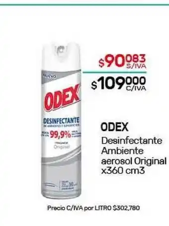 Nini Mayorista Odex Desinfectante Ambiente Aerosol Original x360 cm3 oferta