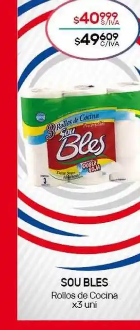 Nini Mayorista Sou Bles Rollos de Cocina x3 uni oferta