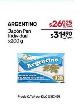 Nini Mayorista Argentino Jabón Pan Individual x200g oferta