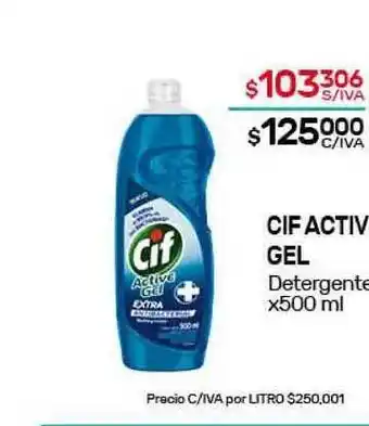 Nini Mayorista Cif Active Gel Detergente x500ml oferta