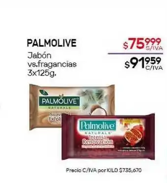 Nini Mayorista Palmolive Jabón vs. fragancias 3x125g oferta