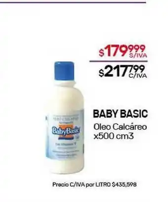 Nini Mayorista Baby Basic Oleo Calcáreo x500 cm3 oferta