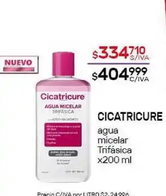 Nini Mayorista Cicatricure Agua Micelar Trifásica x200ml oferta