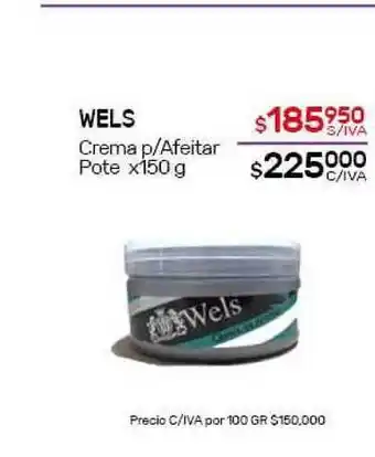 Nini Mayorista Wels Crema p/Afeitar Pote x150g oferta