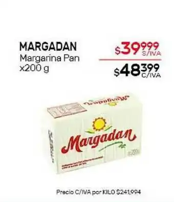 Nini Mayorista Margadan Margarina Pan x200g oferta
