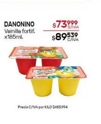 Danonino Vainilla fortif. x185ml