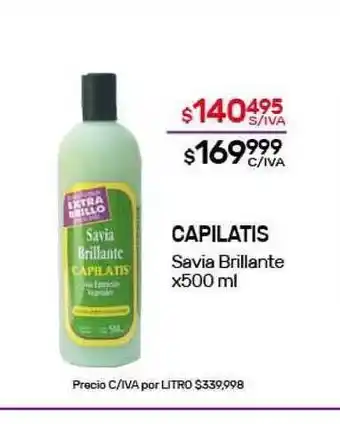 Nini Mayorista Capilatis Savia Brillante x500ml oferta