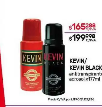 Nini Mayorista Kevin / Kevin Black antitranspirante aerosol x177ml oferta