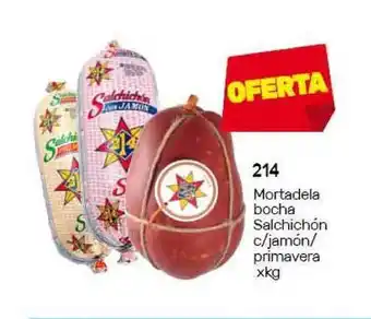 Nini Mayorista 214 Mortadela bocha Salchichón c/jamón/primavera xkg oferta