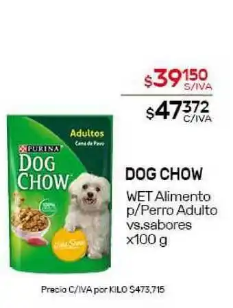 Nini Mayorista Purina Dog Chow Wet Alimento p/Perro Adulto vs. sabores x100g oferta