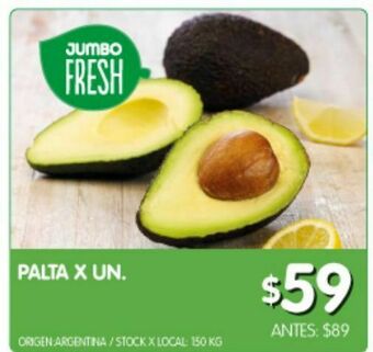 Jumbo Palta x un oferta