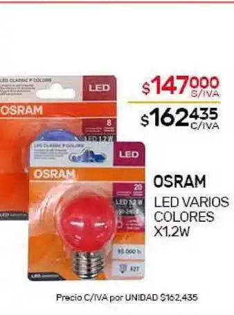 Nini Mayorista Osram Led Varios Colores x1.2w oferta