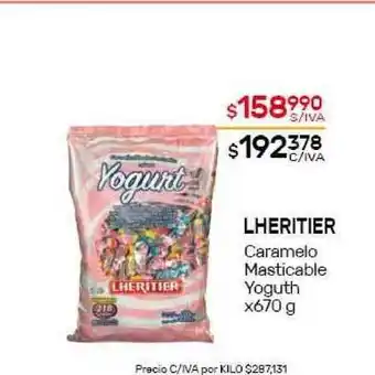 Nini Mayorista Lheritier Caramelo Masticable Yoguth x670g oferta