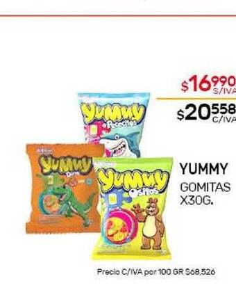 Nini Mayorista Yummy Gomitas x30g oferta