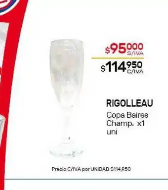 Nini Mayorista Rigolleau Copa Baires Champ. x1 uni oferta