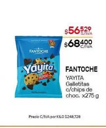 Nini Mayorista Fantoche Yayita Galletitas c/chips de choc. x275g oferta