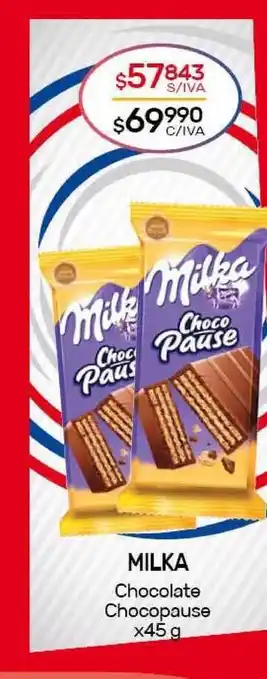 Nini Mayorista Milka Chocolate Chocopause x45g oferta