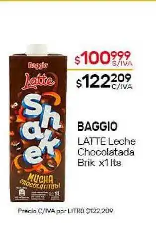 Nini Mayorista Baggio Latte Leche Chocolatada Brik x1lts oferta