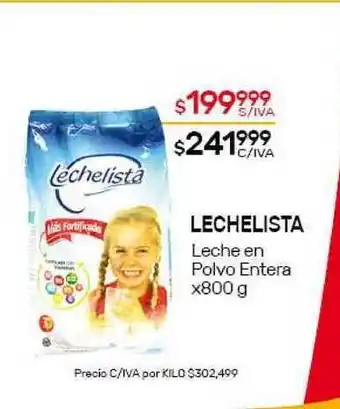Nini Mayorista Lechelista Leche en Polvo Entera x800g oferta
