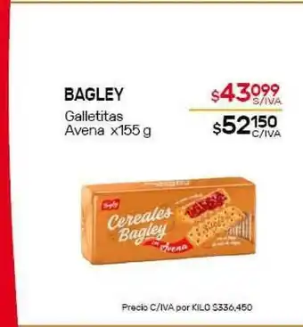 Nini Mayorista Bagley Galletitas Avena x155g oferta