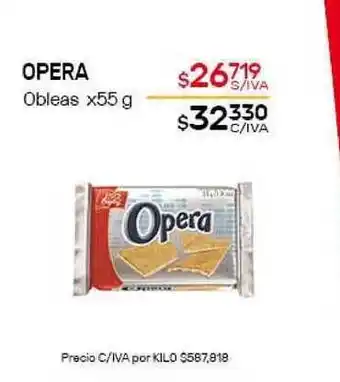 Nini Mayorista Opera Obleas x55g oferta