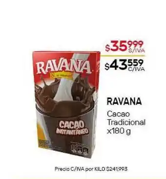 Nini Mayorista Ravana Cacao Tradicional x180g oferta