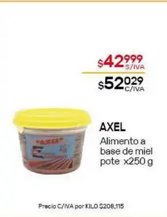 Nini Mayorista Axel Alimento a base de miel pote x250g oferta