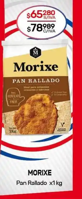 Nini Mayorista Morixe Pan Rallado x1kg oferta