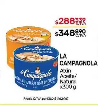 Nini Mayorista La Campagnola Atún Aceite/Natural x300g oferta