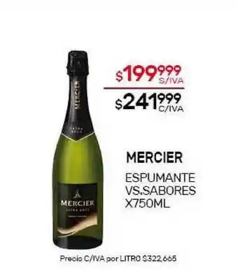 Nini Mayorista Mercier Espumante vs. sabores x750ml oferta