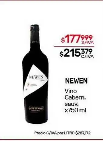 Nini Mayorista Newen Vino Cabernet sauv. x750ml oferta
