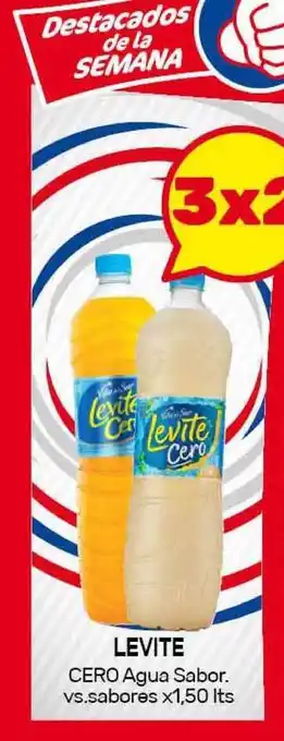 Nini Mayorista Levite Cero Agua Sabor. vs. Sabores x1,50lts oferta