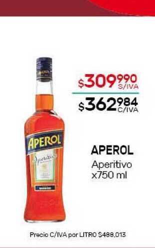 Nini Mayorista Aperol Aperitivo x 750ml oferta