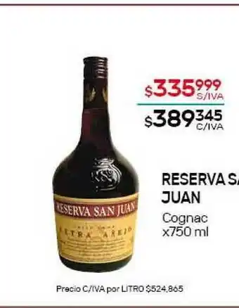 Reserva San Juan Cognac x750ml