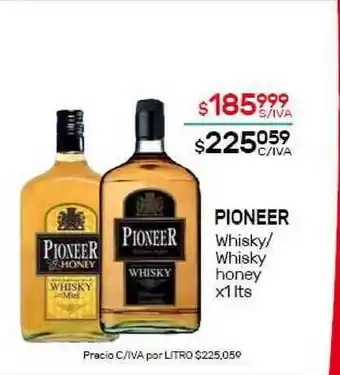Nini Mayorista Pioneer Whisky/Whisky Honey x1lts oferta