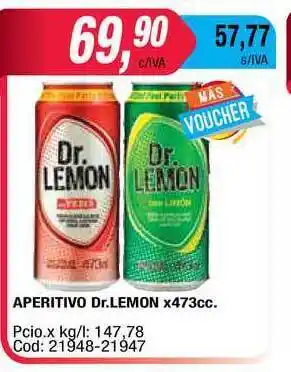 Maxiconsumo Dr. Lemon Aperitivo x473cc. oferta