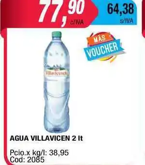 Maxiconsumo Villavicen Agua 2lt oferta