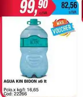 Maxiconsumo Kin Bidon Agua x 6lt oferta