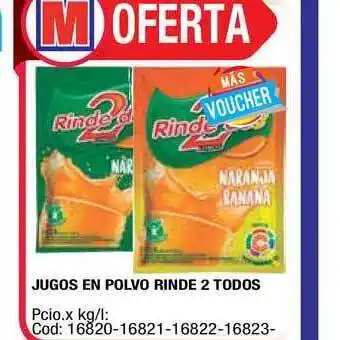 Rinde 2 Jugos En Polvo Todos