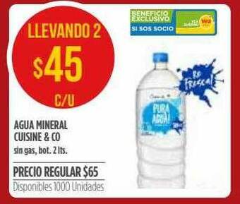 Supermercados Vea Agua Mineral Cuisine & Co oferta