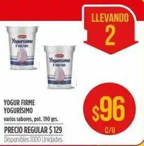Supermercados Vea Yogur Firme Yogurisimo 190grs oferta
