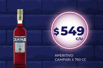 Supermercados Toledo Aperitivo Campari x 750cc oferta