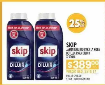Pigmento Skip Jabón Líquido Para La Ropa Botella Para Diluir oferta