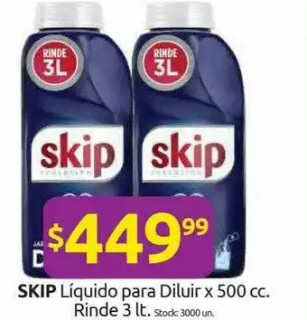 Cordiez Skip Liquido Para Diluir Rinde x 500cc oferta